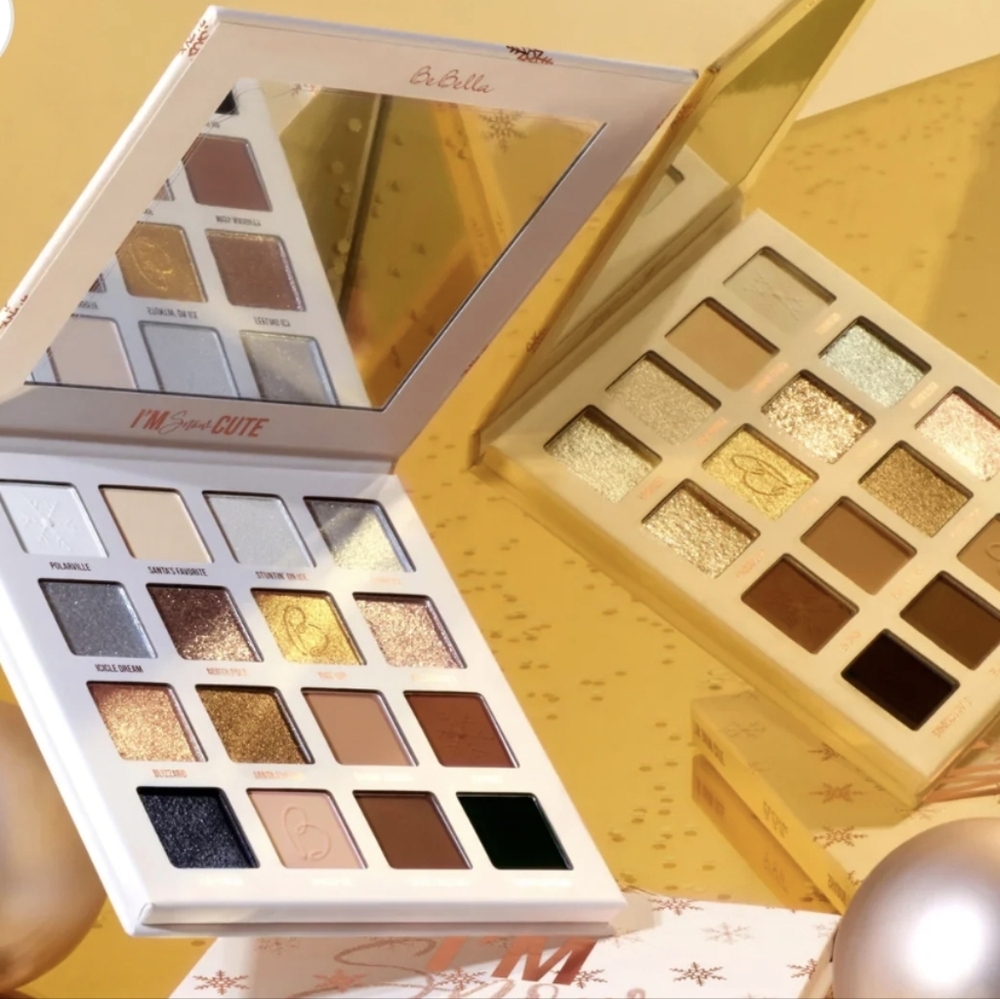 Be Bella Eyeshadow Palette - Gold, Brown, Cream Shades